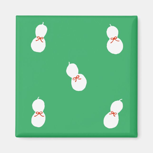 Imán Gourto de frasco con patrón de cinta (Frente)