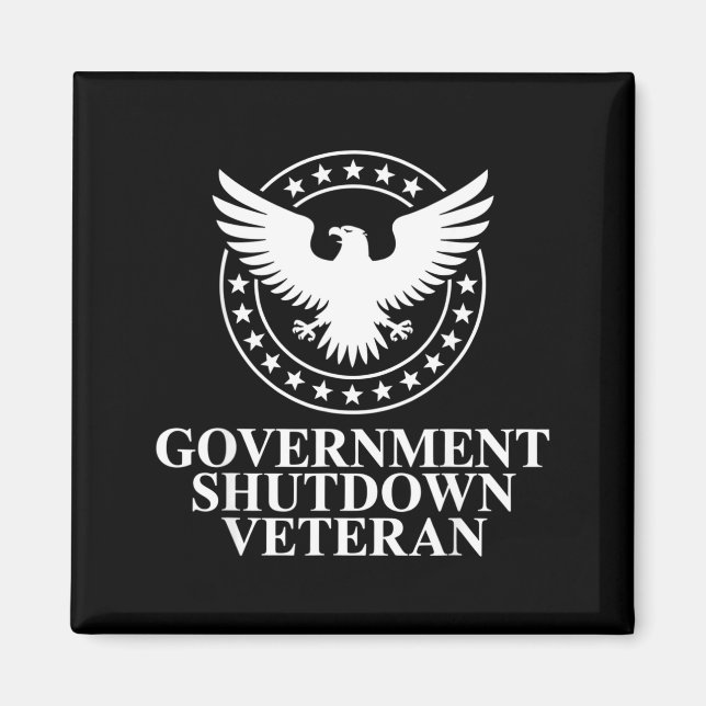 Imán Government Shutdown Veteran Eagle Patriotic Litica (Frente)