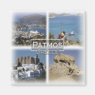 Imán GR0105 Europa, Grecia, Patmos, nevera