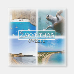 Imán GR0116 Europa, Grecia, Zakynthos, nevera