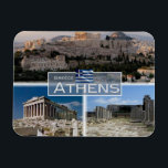 Imán GR Grecia - Atenas<br><div class="desc">Aquí encontrarás el recuerdo de tus vacaciones. Esta categoría contiene imanes de refrigerador de muchos lugares. Esta imagen contiene una representación de los siguientes lugares: Atenas Grecia - Acrópolis - Ruinas - Plaza Monastiraki. Impresiona a amigos y familiares con recuerdos únicos de un gran viaje! ¡Pruébelos!</div>