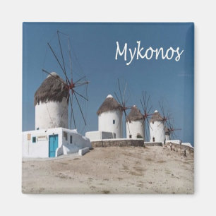 Imán GR - Grecia - Mykonos - molinos de viento