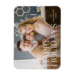 Imán Grabación apilada de fotos de vacaciones felices