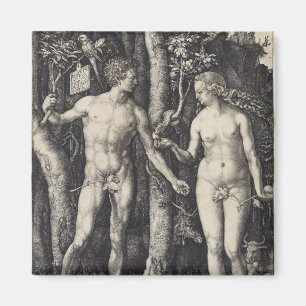 Imán Grabado de Adán y de Eva de Albrecht Durer