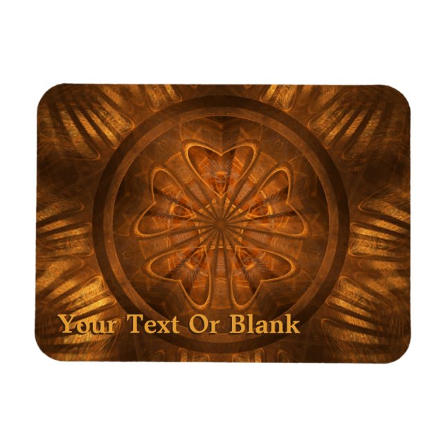 Imán Grabado de madera (Horizontal)