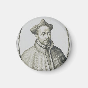 Imán Grabado de San Ignacio de Loyola Arte Antiguo
