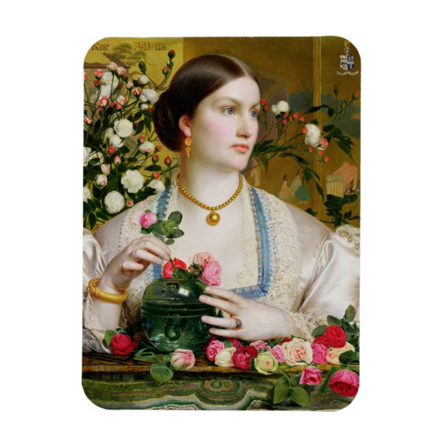 Imán Grace Rosa, 1866 (aceite en el panel) (Vertical)