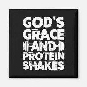 Imán Grace y Protein Shakes Bodybuilding Gym Fi