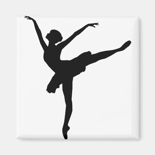 Imán Graceful Ballerina Silhouette (Frente)