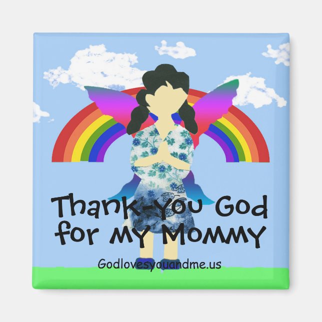 Imán Gracias a Dios por mi mamá (Frente)