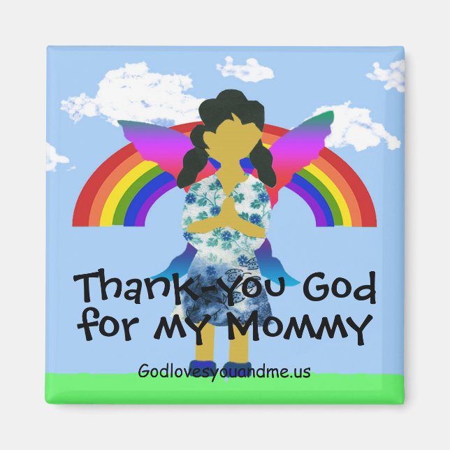 Imán Gracias a Dios por mi mamá (Frente)