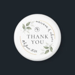 Imán Gracias a la boda inicial favorece el diseño de or<br><div class="desc">Pegatinas a favor de la boda inicial</div>