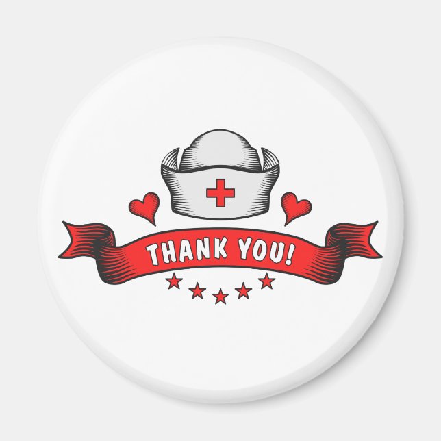 Imán Gracias a los trabajadores de la salud (Frente)