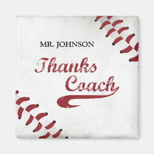 Imán Gracias al entrenador de béisbol gran Grunge Baseb