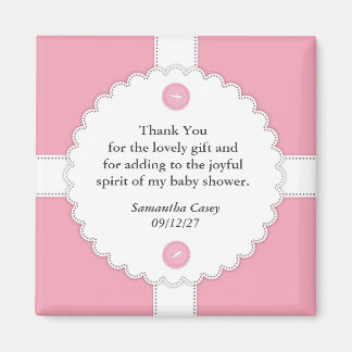 Imán Gracias Baby Shower Dantel Magnet