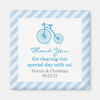 Imán Gracias Baby Shower Favor Magnet Azul