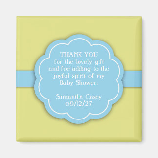 Imán Gracias Baby Shower Favor Magnet Azul