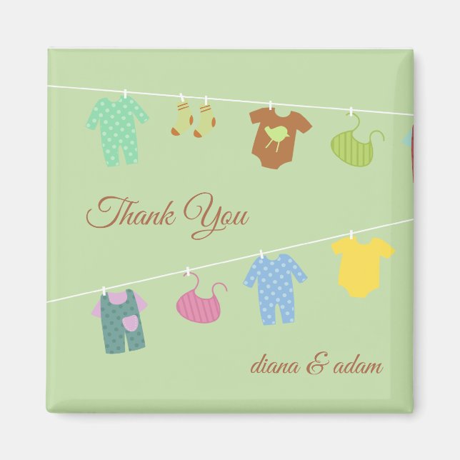 Imán Gracias Baby Shower Magnet (Frente)