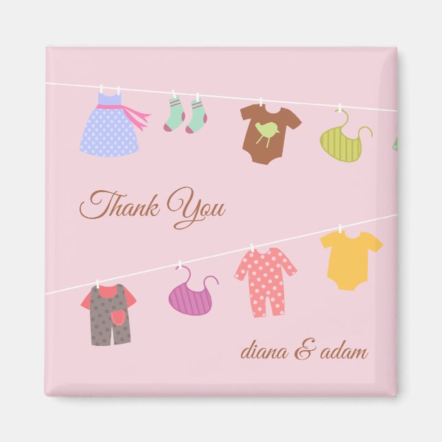 Imán Gracias Baby Shower Magnet (Frente)