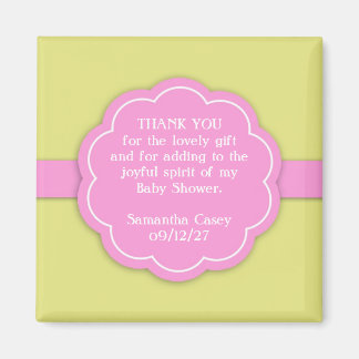 Imán Gracias Baby Shower Pink Favnet