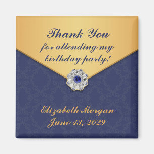 Imán Gracias Golden Damask Magnet