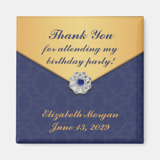 Imán Gracias Golden Damask Magnet