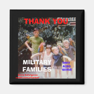 IMÁN GRACIAS IMAGEN DE FAMILIAS MILITARES