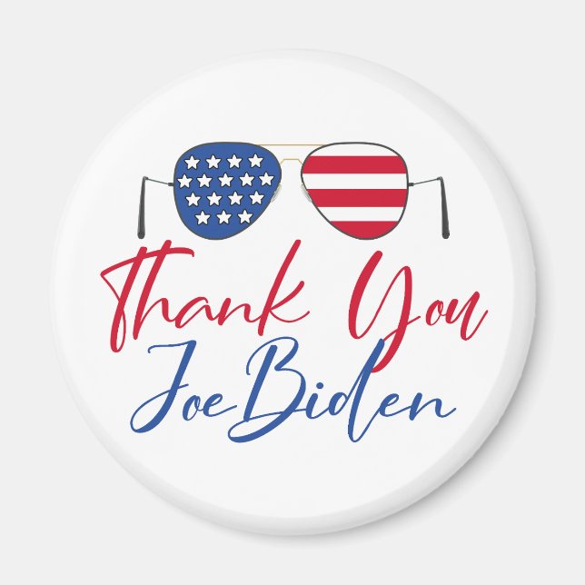 Imán Gracias Joe Biden Conmemorativo (Frente)