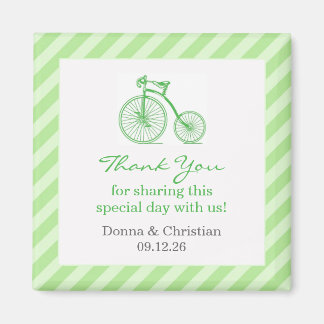 Imán Gracias Magnet de Baby Shower Verde neutral