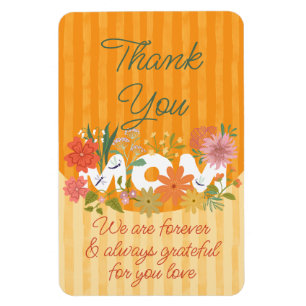 Imán Gracias MOM gratitud soleado floral