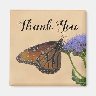 Imán Gracias Monarch Photo Naranja Butterfly