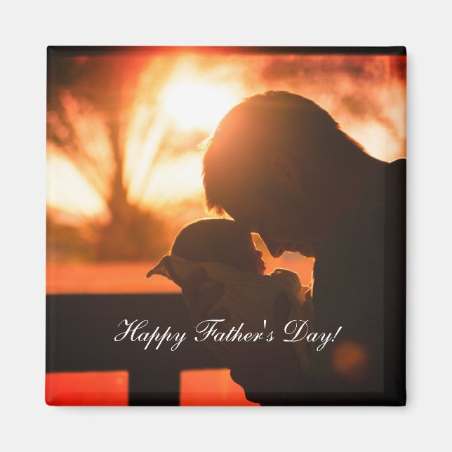 Imán Gracias papá, Personalizado del Día del Padre (Frente)