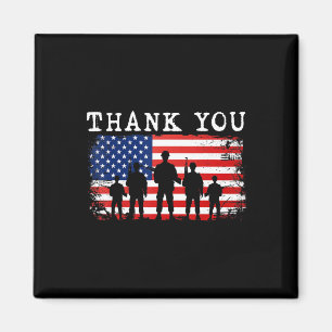 Imán Gracias Patriótico Veterano Memorial Day 4 De Ju