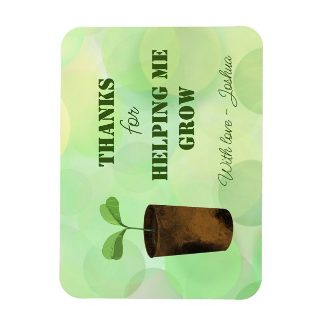 Imán ¡Gracias por ayudarme a crecer! (Vertical)