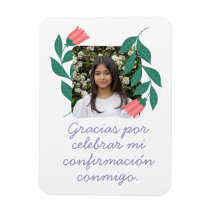 Imán Gracias por celebrar mi confirmación con foto