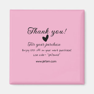 Imán Gracias por comprar detalles de negocio de la fami