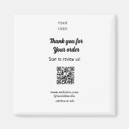 Imán Gracias por el escaneo de pedidos Revisar el logot