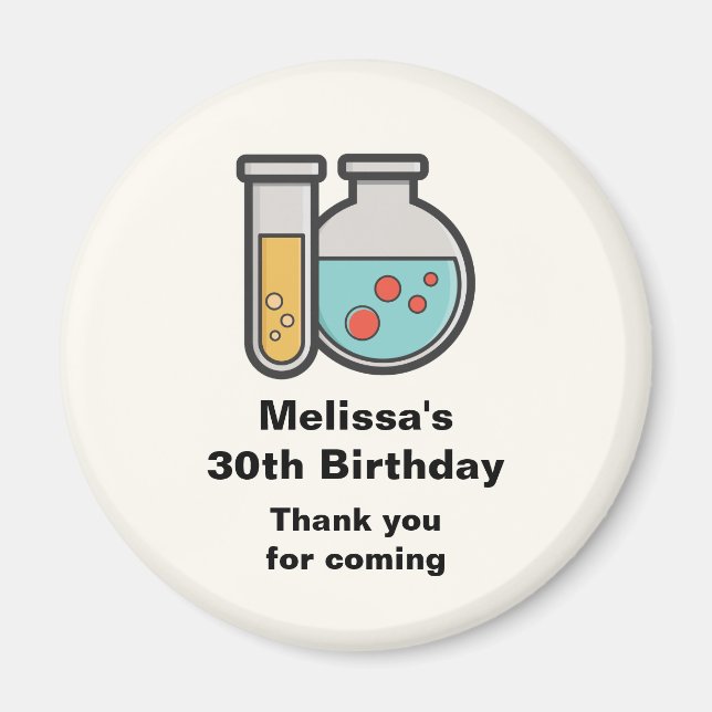 Imán Gracias por el metro de prueba de química y el cum (Frente)