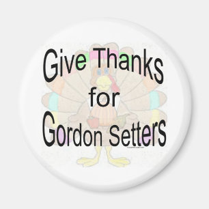 Imán Gracias por Gordon Setters - Magnet