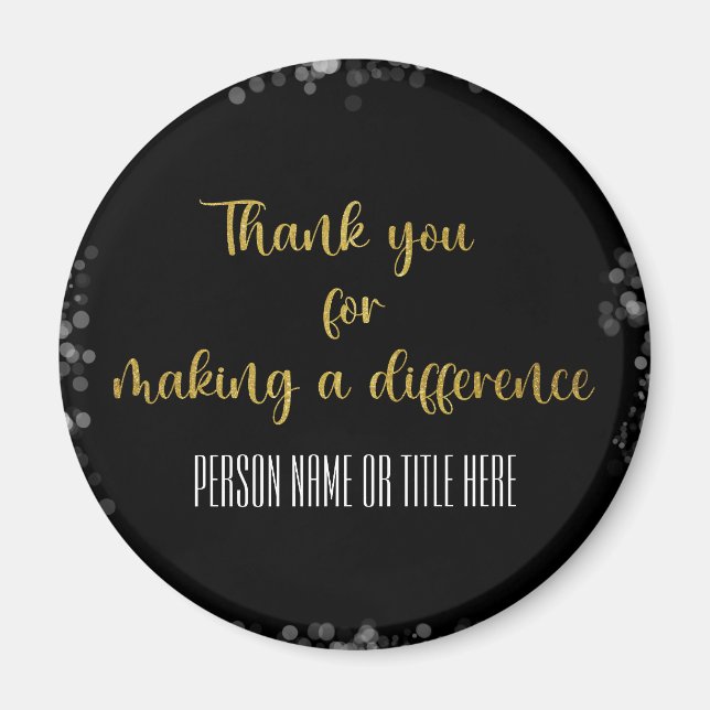 Imán Gracias por hacer la diferencia (Frente)