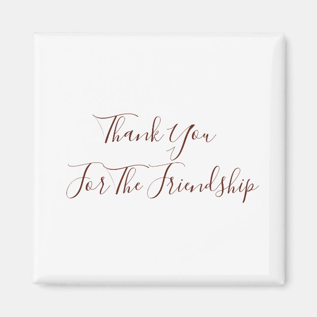 Imán Gracias Por La Amistad (Frente)