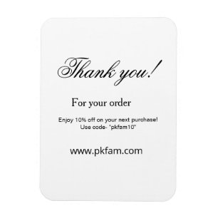 Imán Gracias por la compra detalle de negocio familiar 