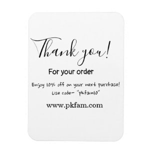 Imán Gracias por la compra detalle de negocio familiar