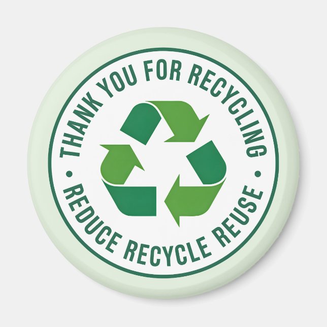Imán Gracias por Reciclar (Frente)