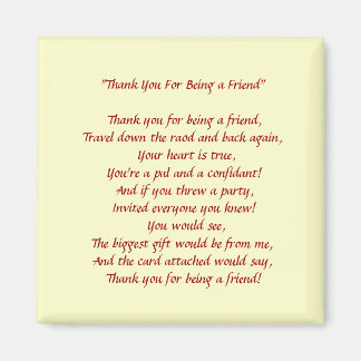 Imán Gracias Por Ser Mi Amigo - Magnet