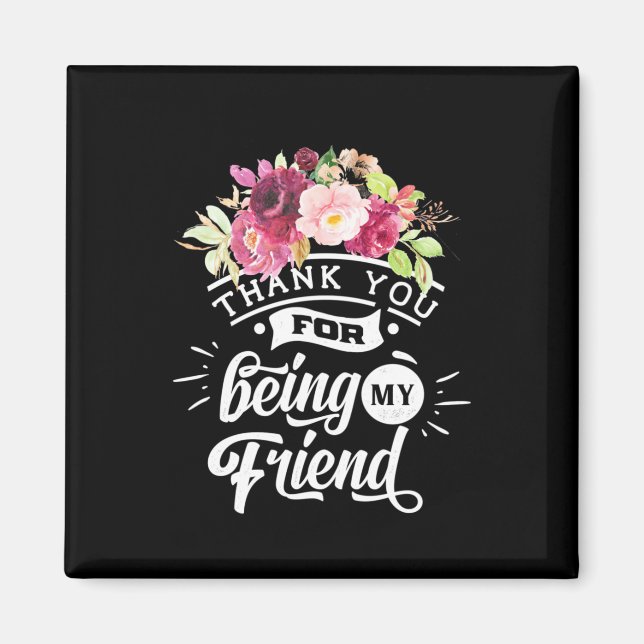 Imán Gracias Por Ser Mis Amigos (Frente)