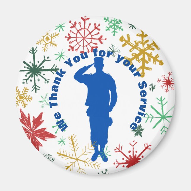 Imán Gracias Por Su Magnet De Servicio (Frente)
