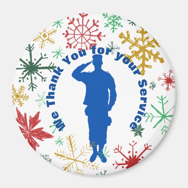 Imán Gracias Por Su Magnet De Servicio (Frente)