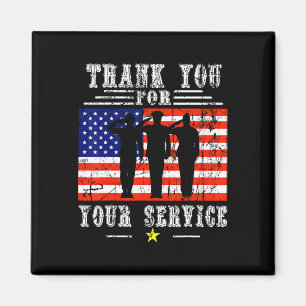 Imán Gracias por sus servicios Patriótico - Veteranos D