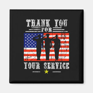 Imán Gracias por sus servicios Patriótico - Veteranos D